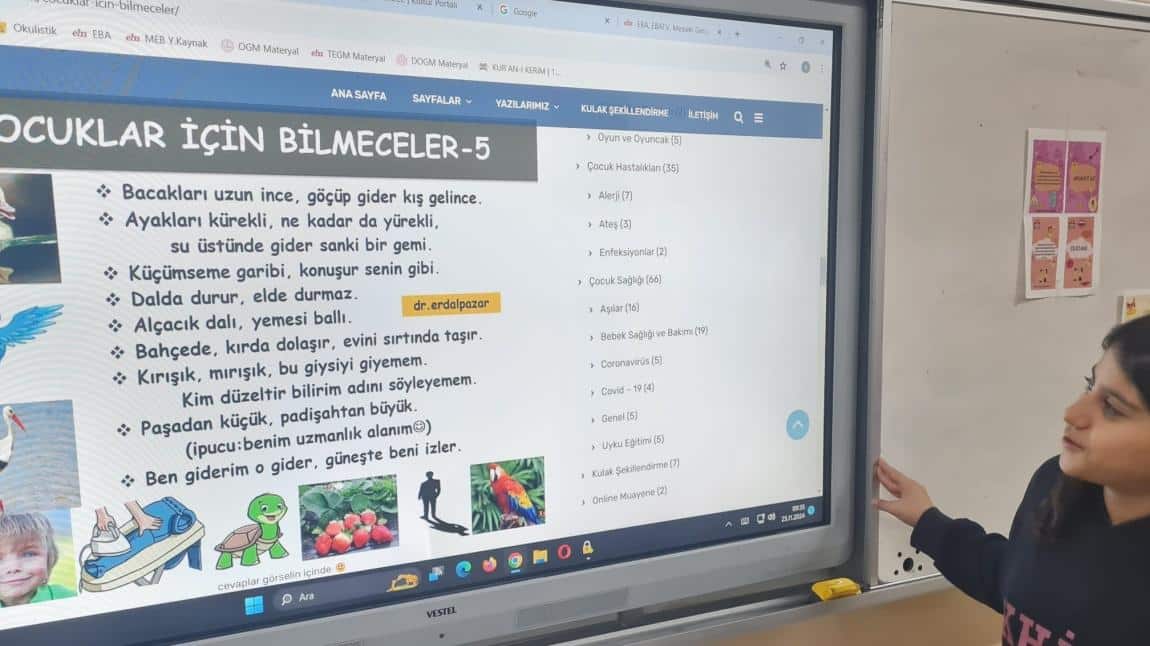 Dilimizin Zenginlikleri ''Bilmece Etkinliği''